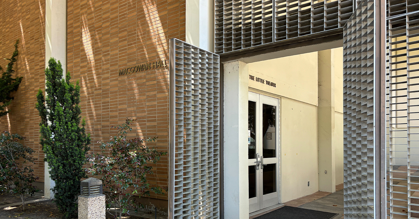 Exterior of entrance to UCLA Little Theater