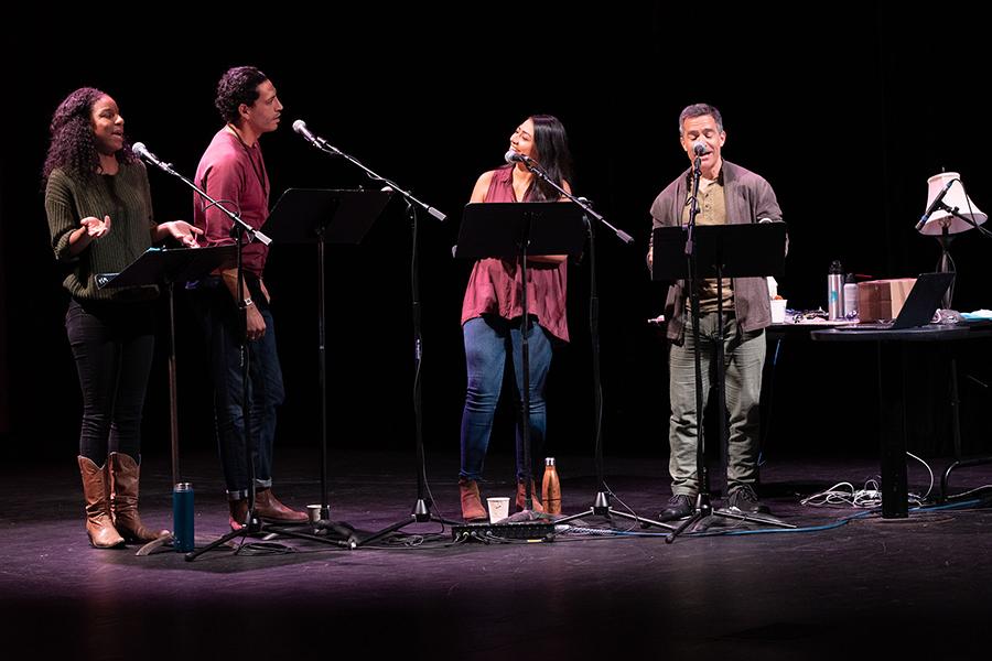 Dan Froot & Company performing together onstage