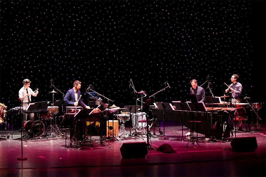 Third Coast Percussion performing on stage