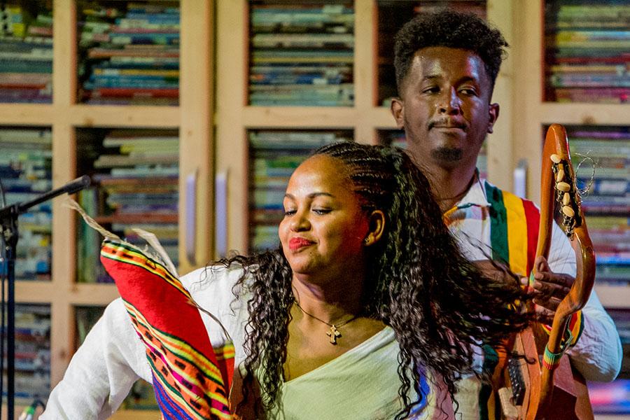 Members of Ethiocolor perform