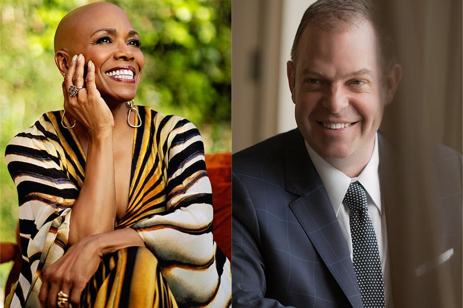 Split image of Dee Dee Bridgewater and Bill Charlap